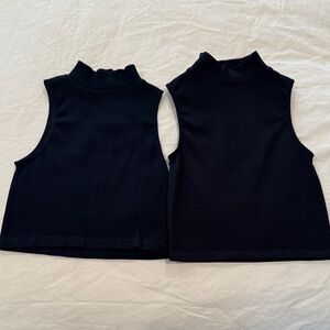 Zara ribbed turtleneck top (2) size XS